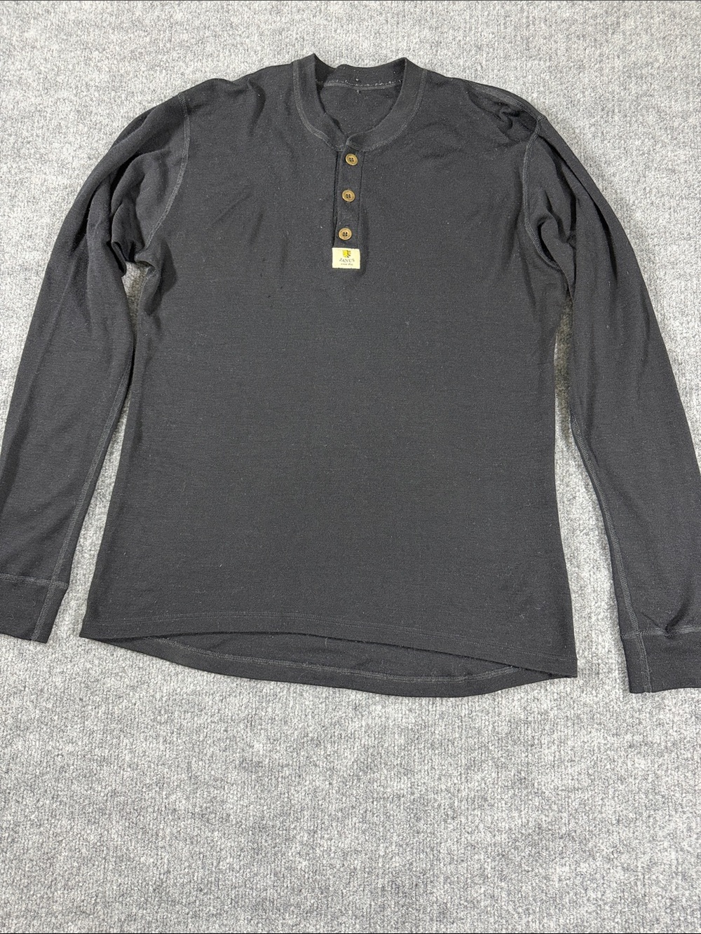 Janus Mens Design Merino Wool Grandad Sweater